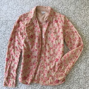 Anthropologie Odille button down tailored shirt